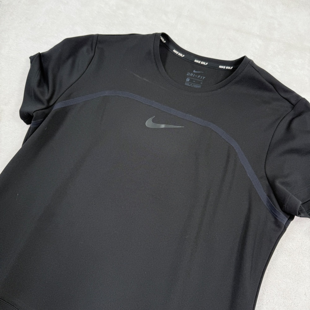 Nike Golf Dri-FIT Black Short Sleeve Athletic Dress 884938-010 Womens Medium